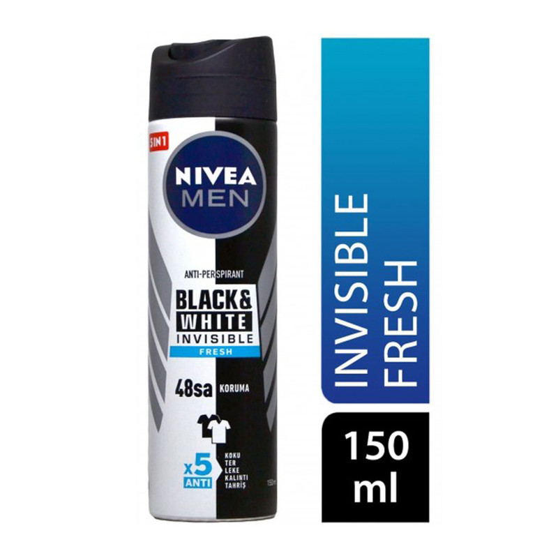 اسپری ضد تعریق مردانه نیوآ مدل Invisible Fresh 48Sa حجم 150 میلی لیتر