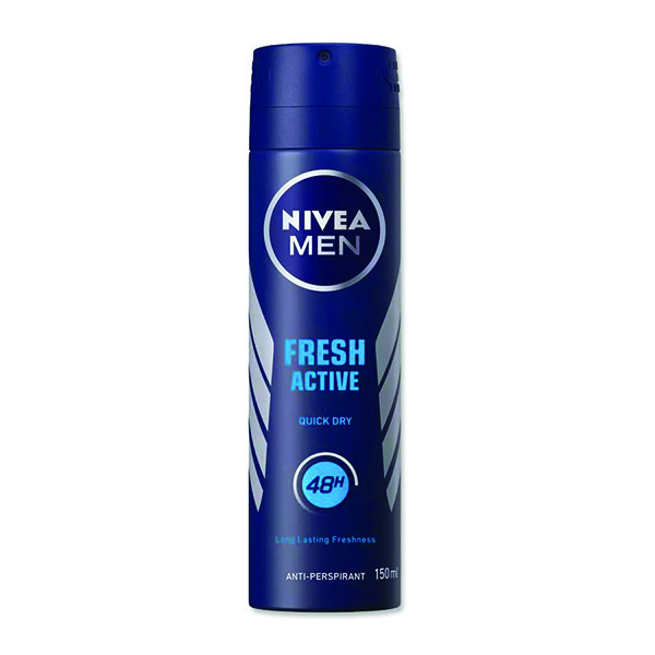 اسپری بدن مردانه نیوآ مدل فرش اکتیو حجم 150 میلی لیتر