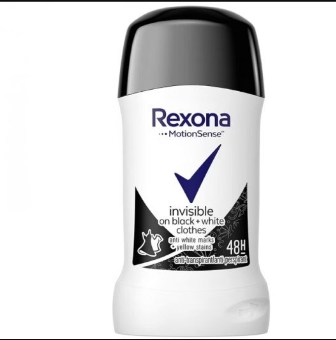 استیک ضد تعریق زنانه رکسونا مدل Invisible Black & White حجم ۴۰ میل