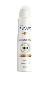 اسپری زنانه داو سری Invisble Dry مدل Clean Touch حجم 250 میلی لیتر